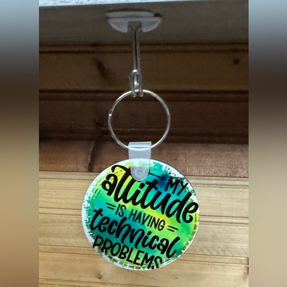 Hand Crafted Accessories - My attitude Is Having Technical Issues Keychain